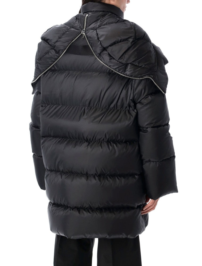 Moncler X Rick Owens Cyclopic Hooded Long Down Jacket