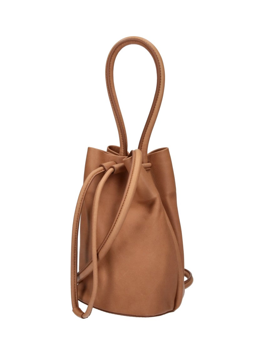 Uma Wang Brown Lambskin Leather Bucket Bag