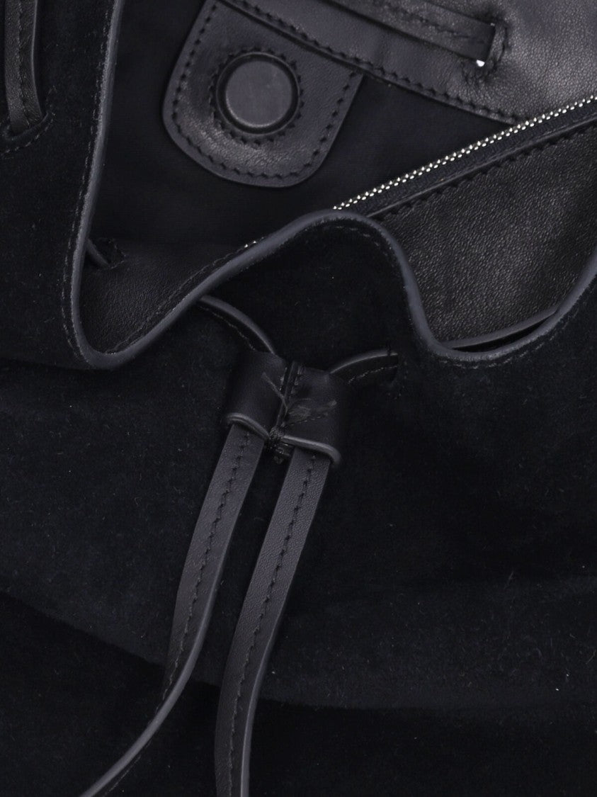 Isabel Marant "Bolton" Shoulder Bag, In Black Suede