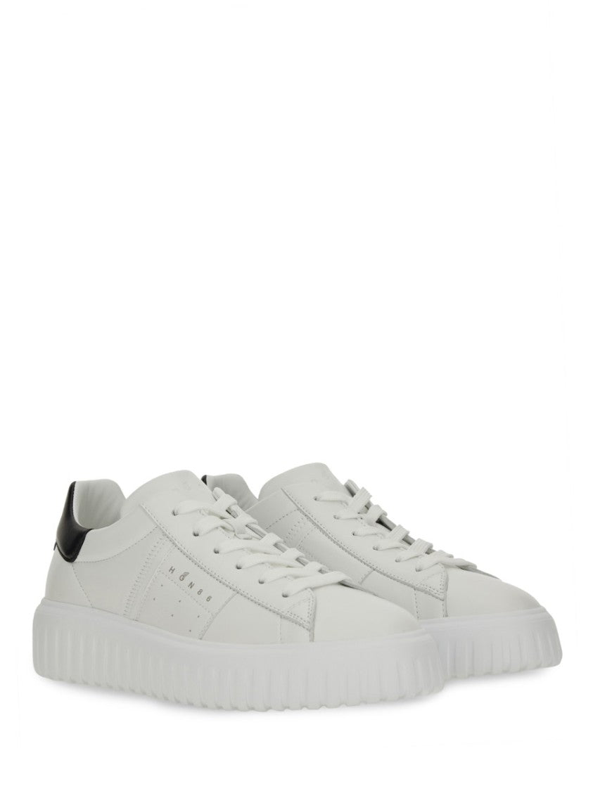 Hogan White Leather Sneakers