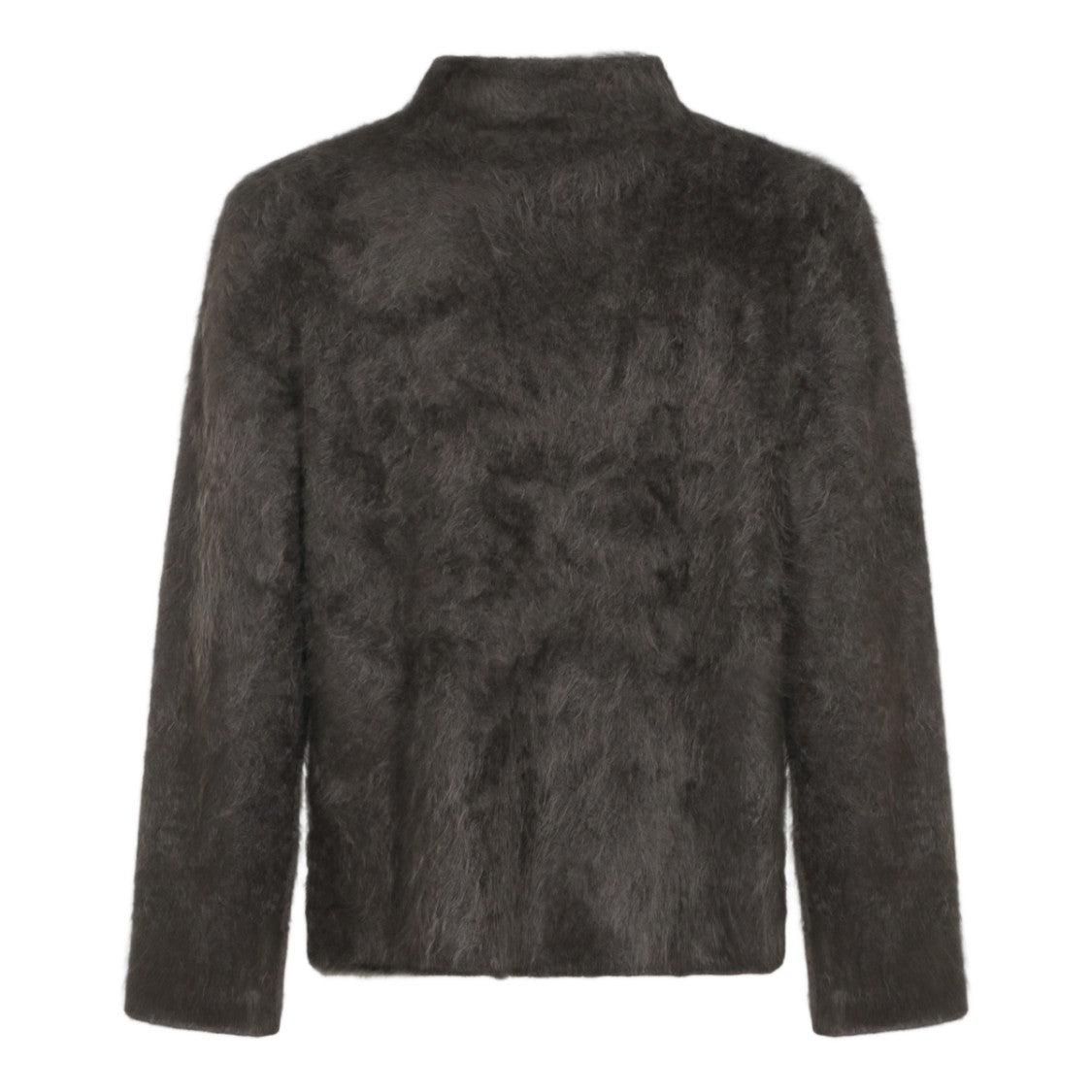 Lisa Yang Plush Boxy High-Neck Sweater