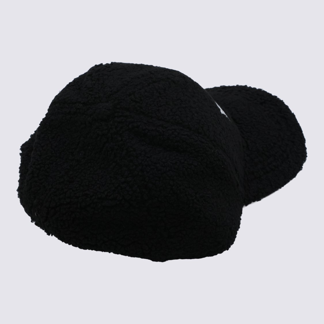 Mm6 By Maison Margiela Textured Plush Baseball Cap With Graphic Detail