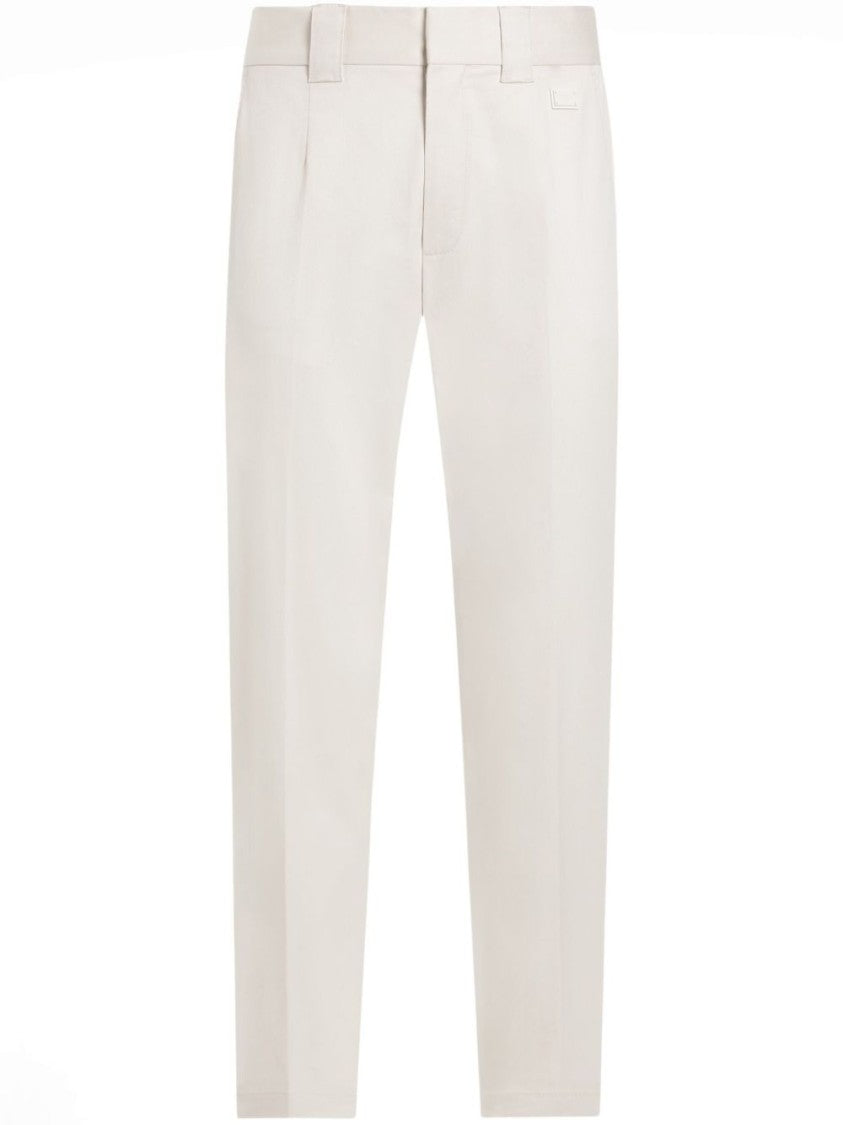 Dolce & Gabbana Tailored Straight-Leg Pants With Smooth Finish