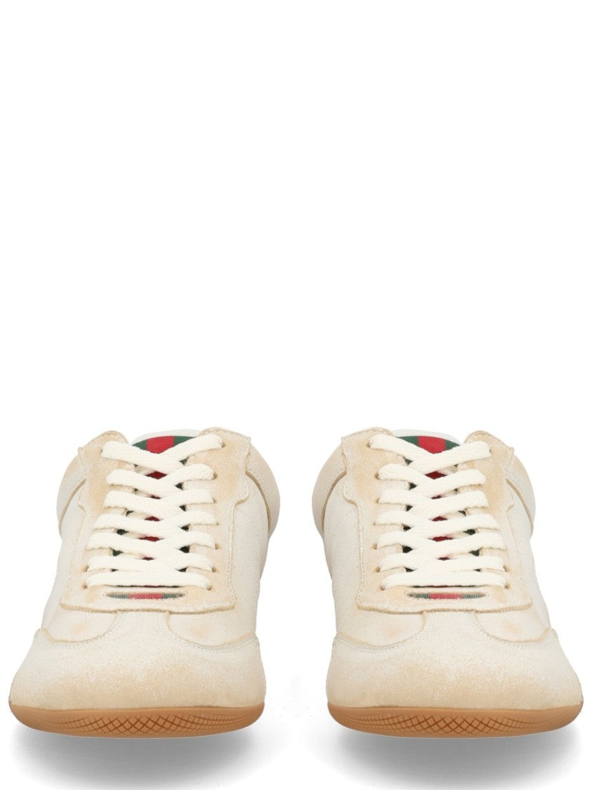 Gucci Shift Web Stripe Calfskin Sneakers