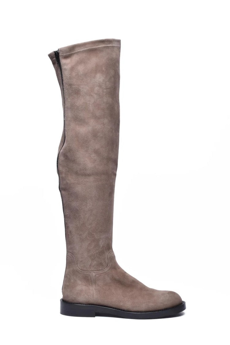 Guglielmo Rotta Suede Boots - Taupe
