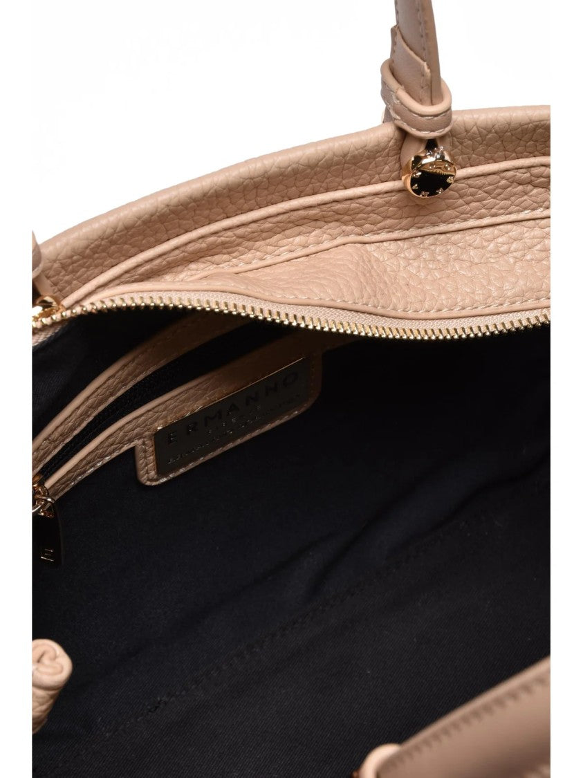 Ermanno Firenze Ermanno Firenze Unity Handbag With Textured Finish And Dual Carrying Options
