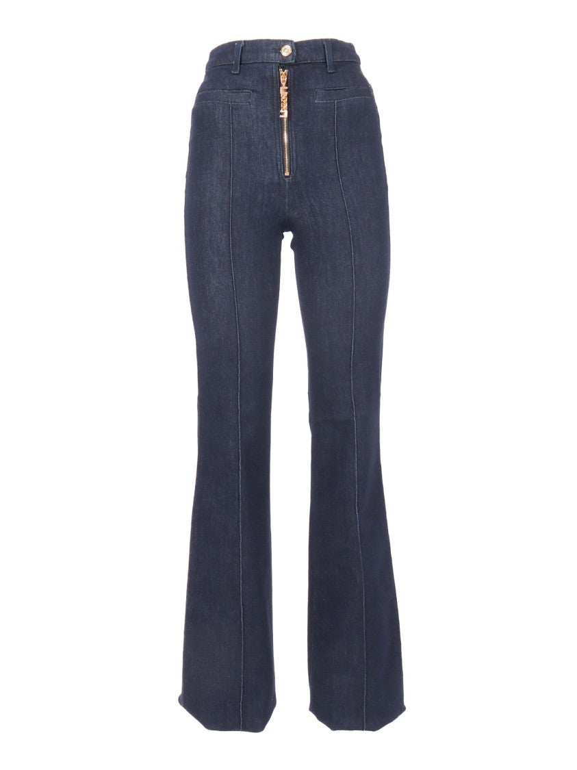 Elisabetta Franchi Straight-Leg Jeans With Subtle Stitching Details