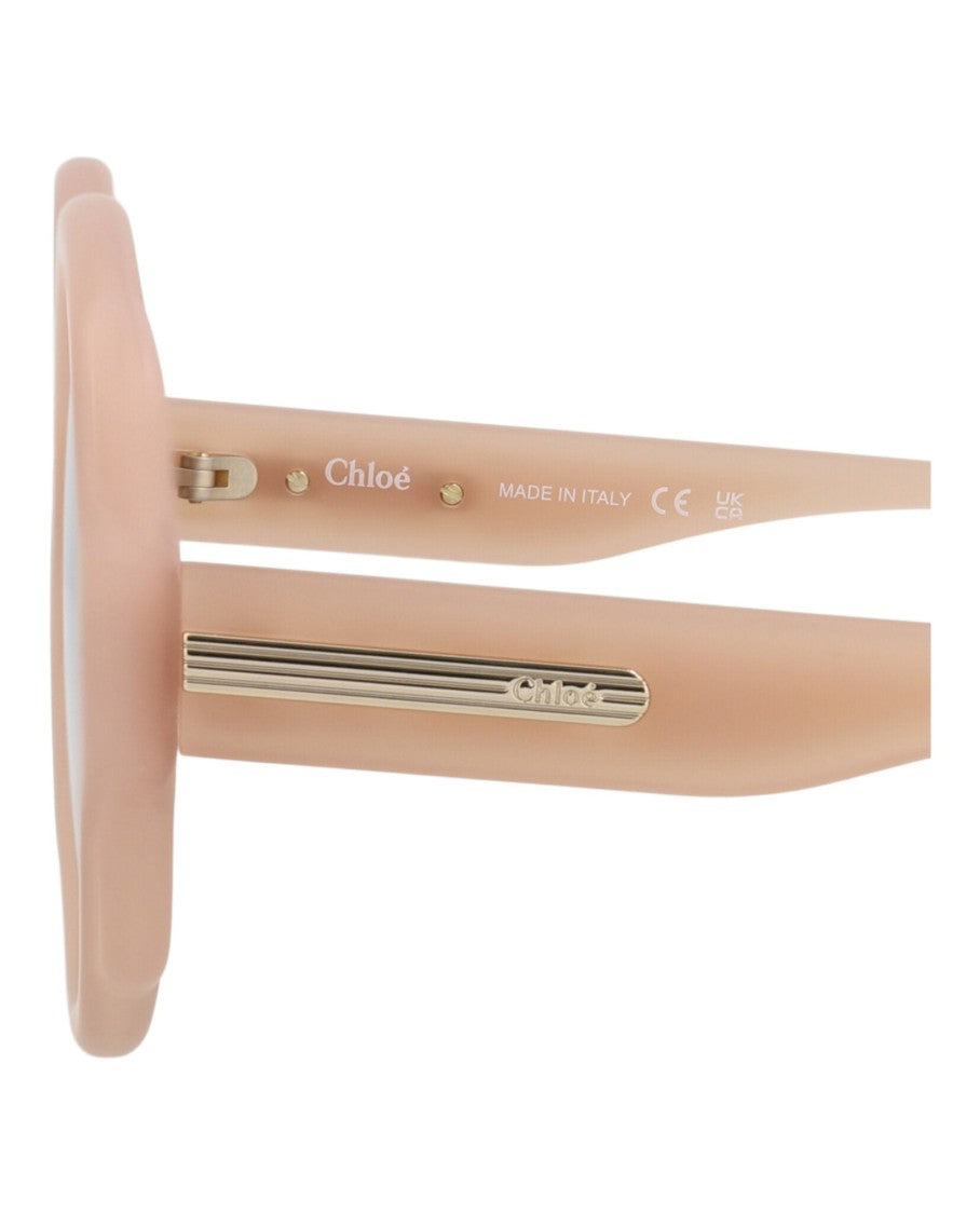 Chloé Round-Frame Recycled Injection Sunglasses