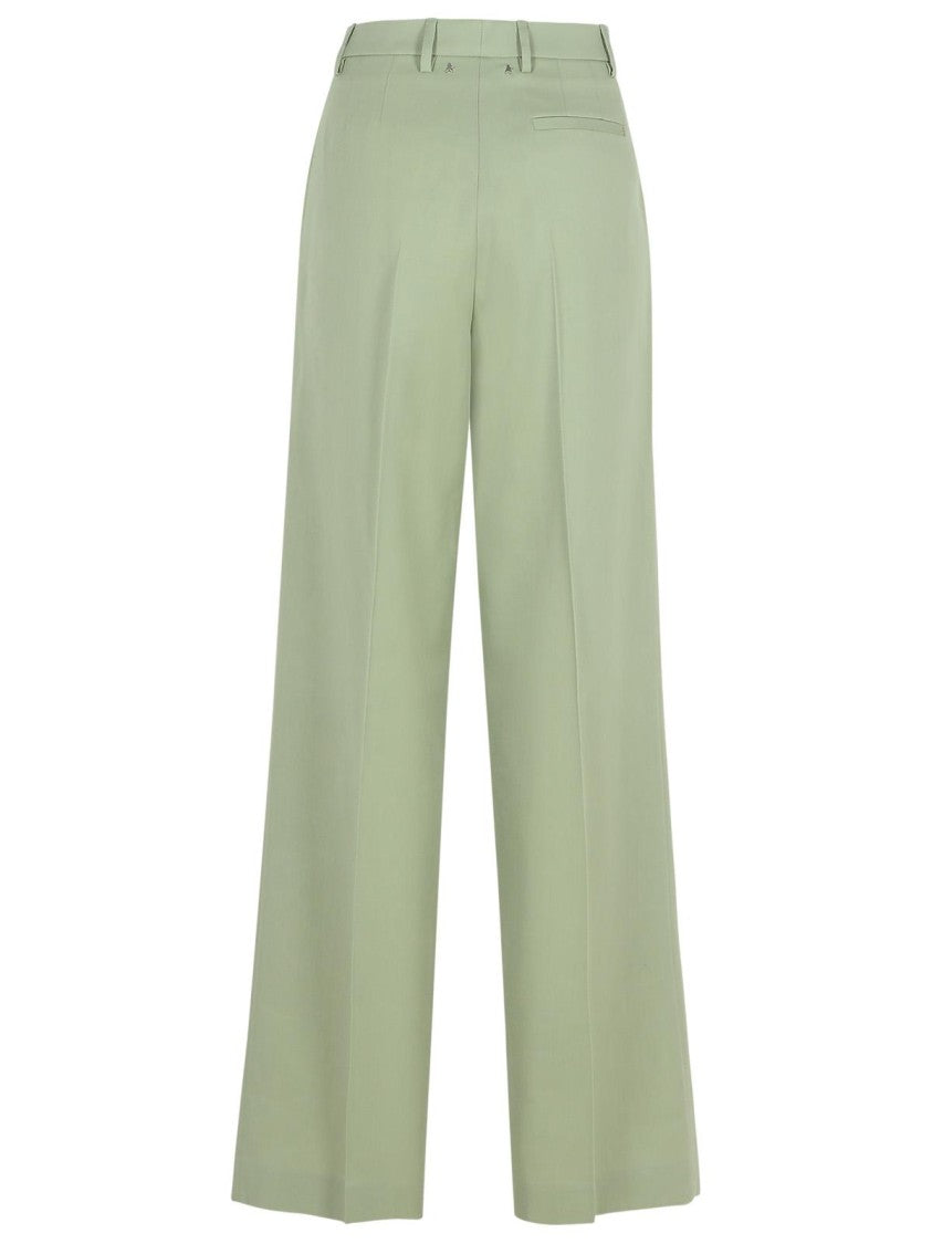 Golden Goose 'Naomi' Green Virgin Wool Pants