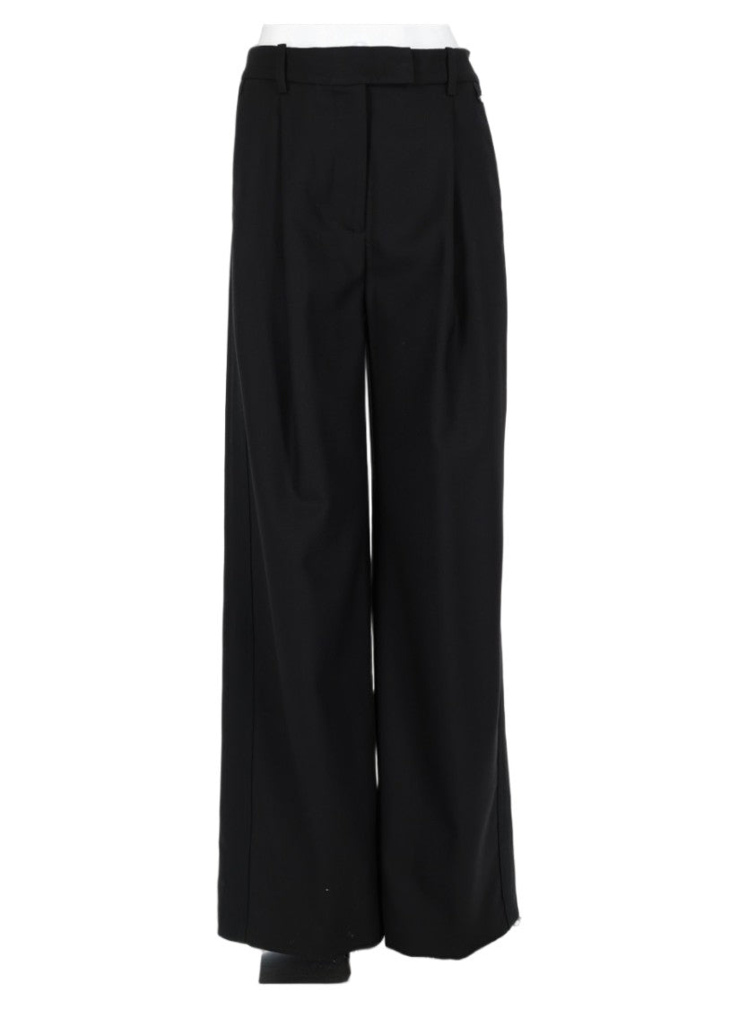 Herno Wide-Leg Trousers With High Waist And Tailored Finish