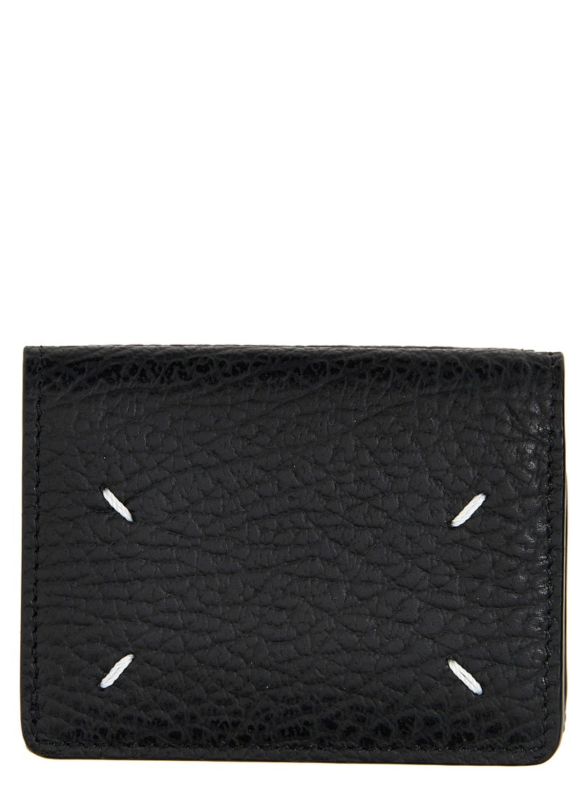 Maison Margiela Compact Black Leather Wallet