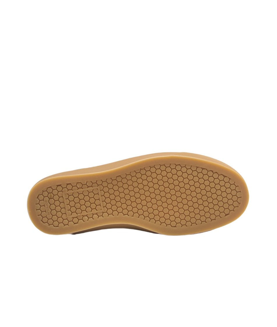 Aqua Alta Venice Taupe Sneakers With Suede And Leather Construction