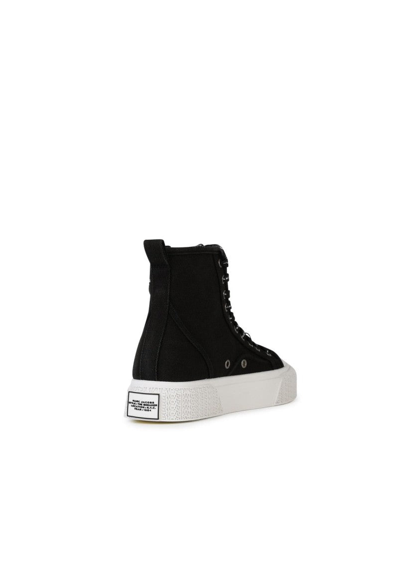 Marc Jacobs 'The High Top' Black Tela Sneakers