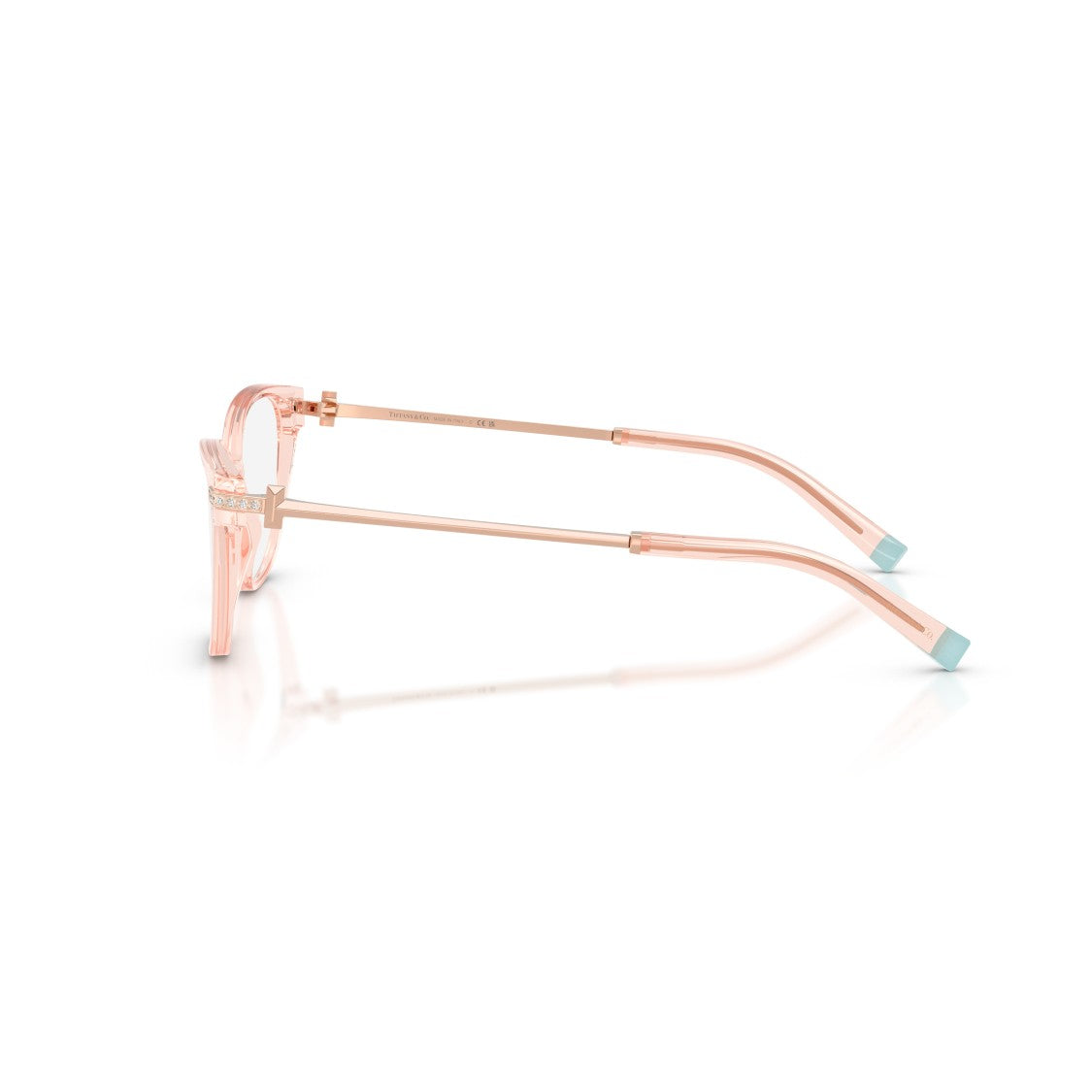 Tiffany & Co. 0Tf2223b Translucent Light Pink Cat-Eye Eyeglasses