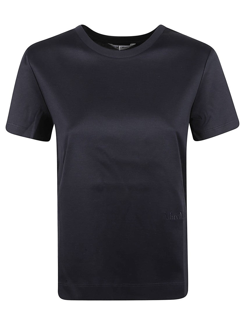 Max Mara Blue T-Shirt With Subtle Logo
