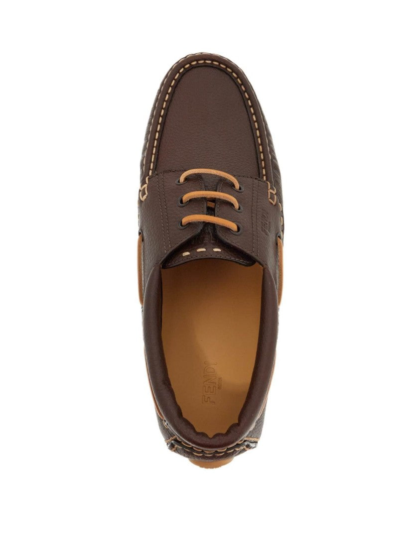 Fendi Deck Logo Lace-Up Shoes