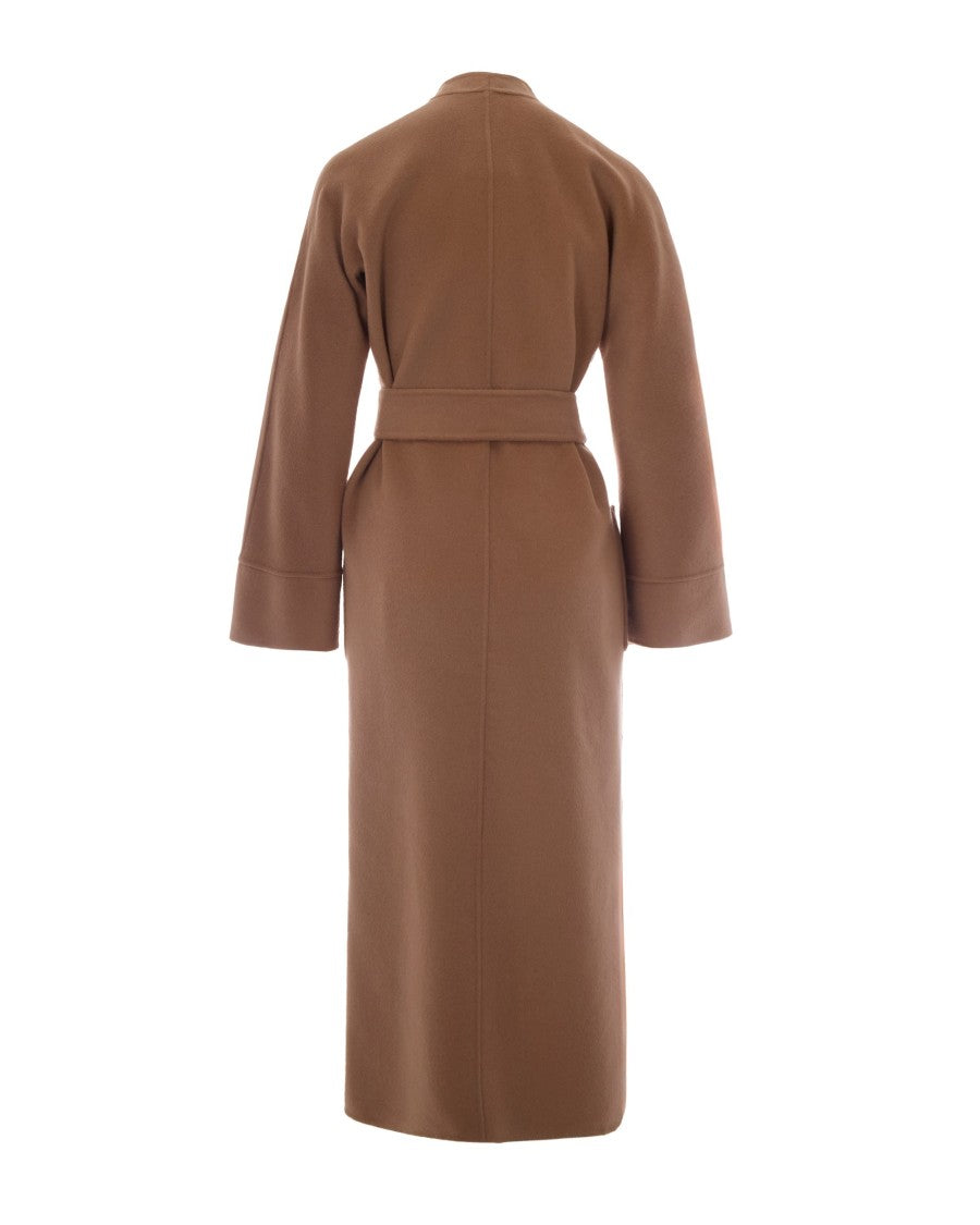 Max Mara Bicolor Camel Nodo Cotton Coat