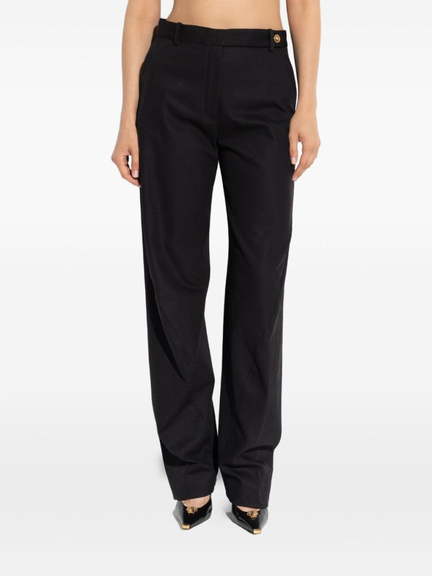 Versace High-Waisted Wide-Leg Trousers