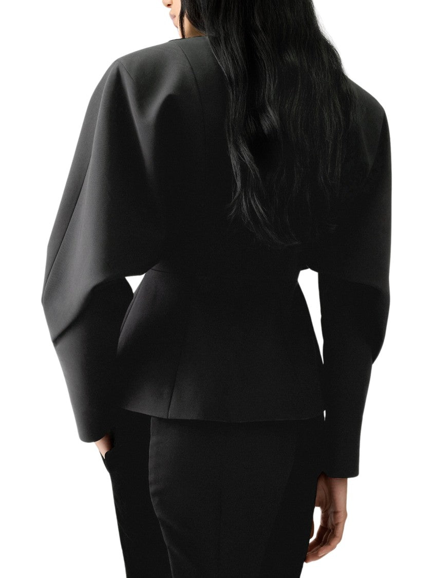 Jacquemus Black Paloma Exaggerated Shoulder Jacket