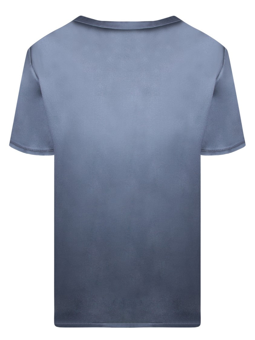 Blanca Vita Blue Round Neck T-Shirt