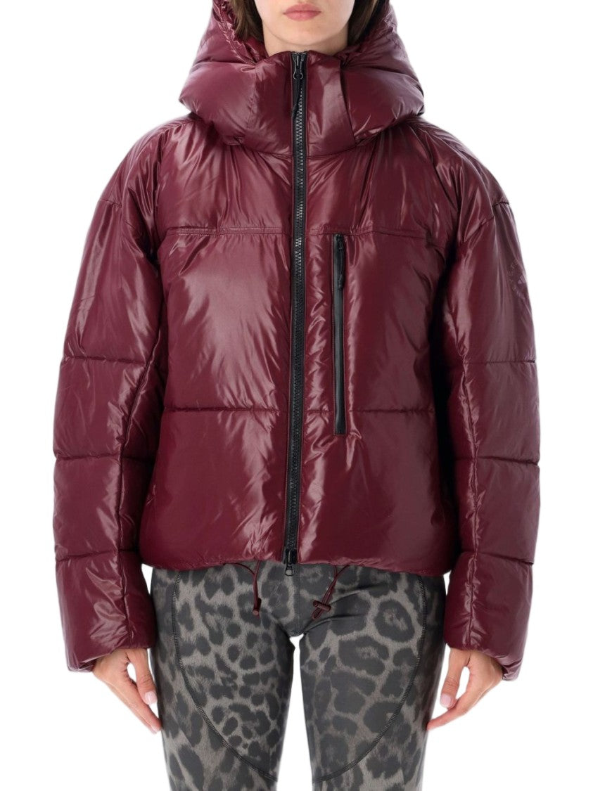 Adidas By Stella Mccartney High Collar Quilted Puffer Down Jacket