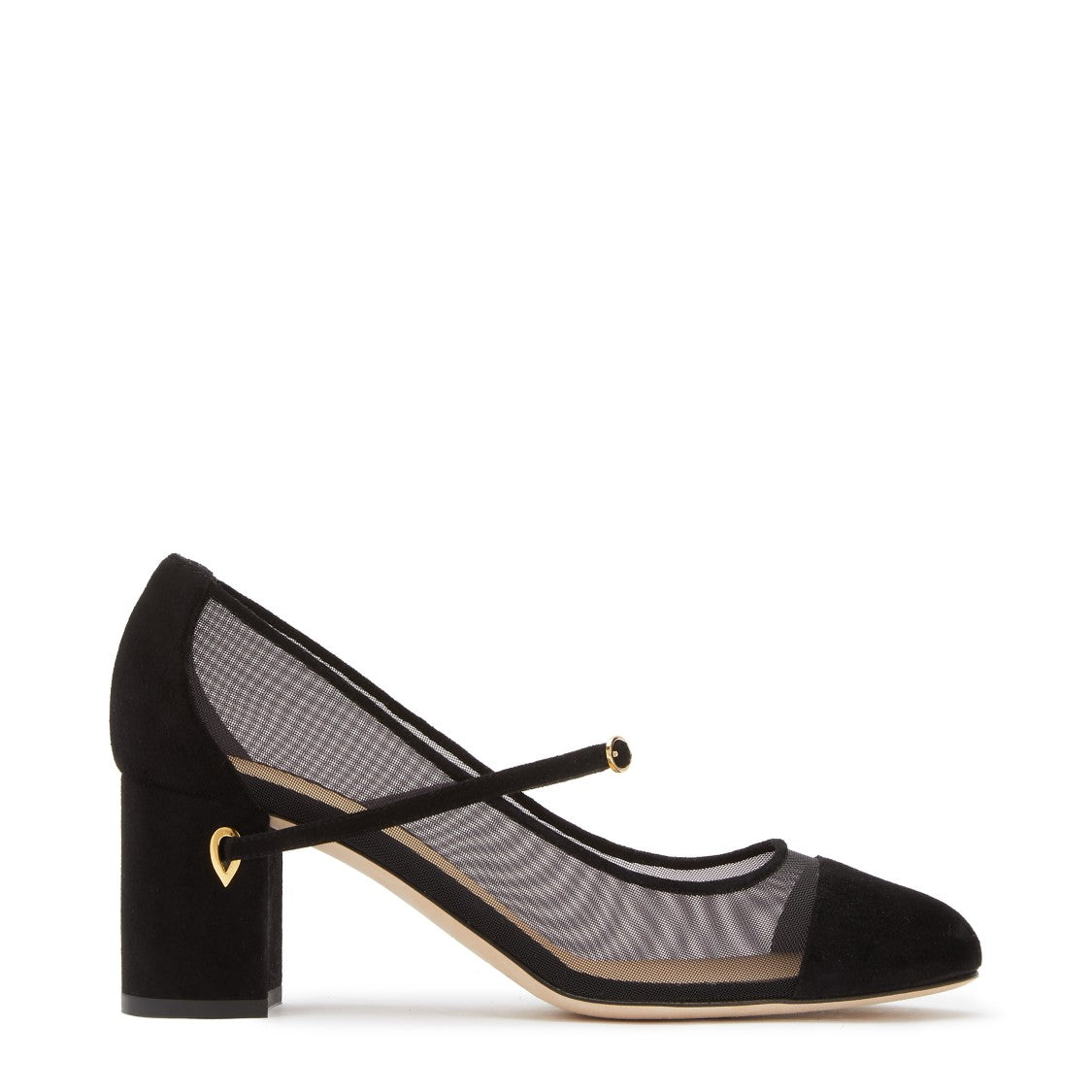 Jennifer Chamandi Closed Black Pump With Removable Strap