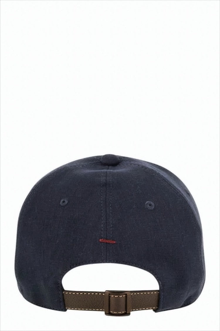 Brunello Cucinelli Classic Blue Cotton Baseball Cap