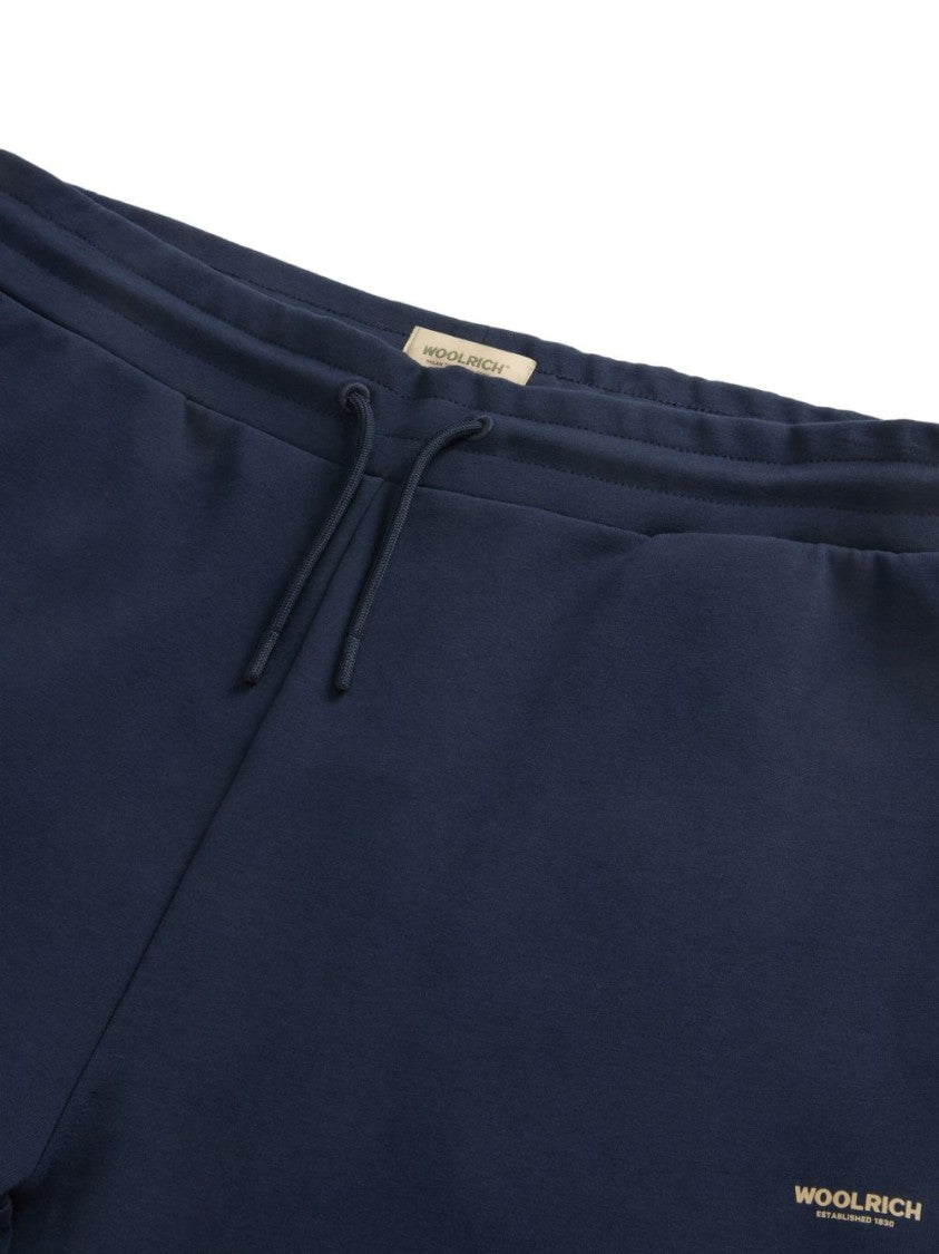 Woolrich Relaxed Fit Navy Blue Trousers