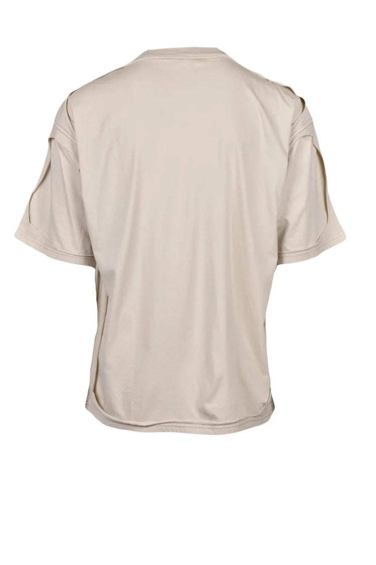 Diesel Beige Cotton Men's Cotton T-Shirt