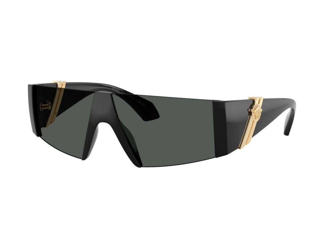 Versace Gold 0Ve4516 Oversized Shield Sunglasses