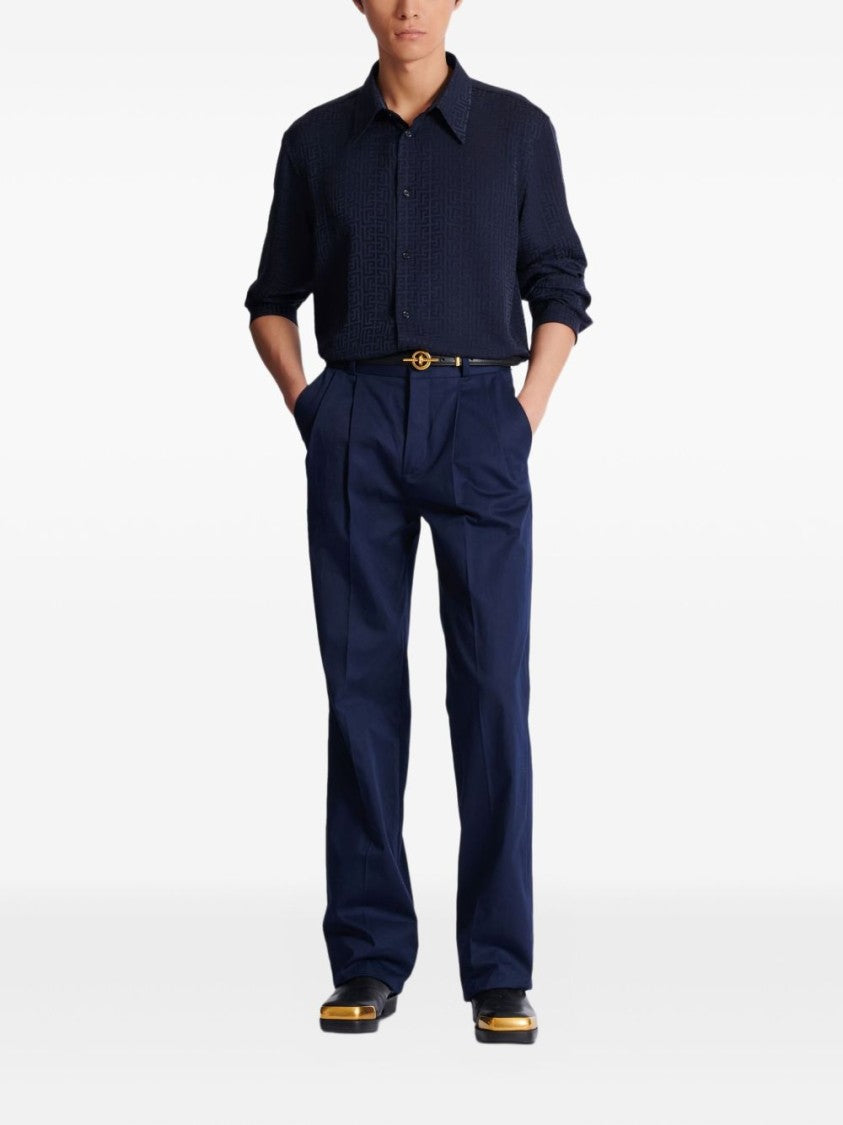 Balmain Silk And Nylon Lightweight Classic Shirt