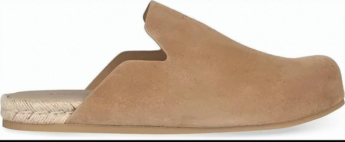 Prada Calf Leather Slip-On Mules With Woven Heel Detail