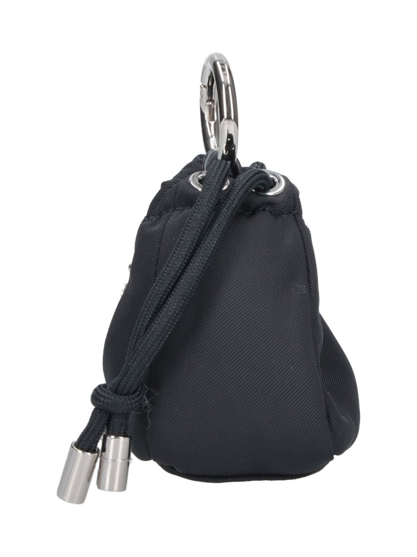 Vivienne Westwood Black Orb Drawstring Fabric Key Pouch