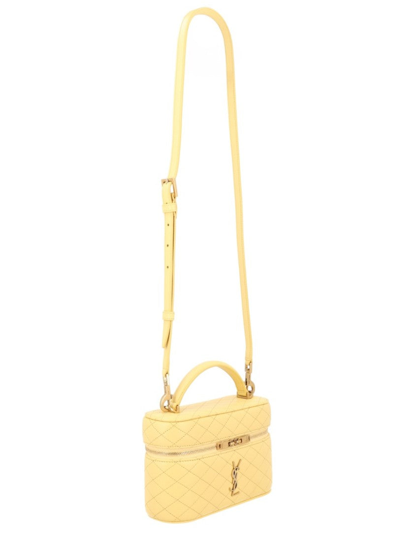Saint Laurent Quilted Mini Shoulder Bag With Adjustable Strap