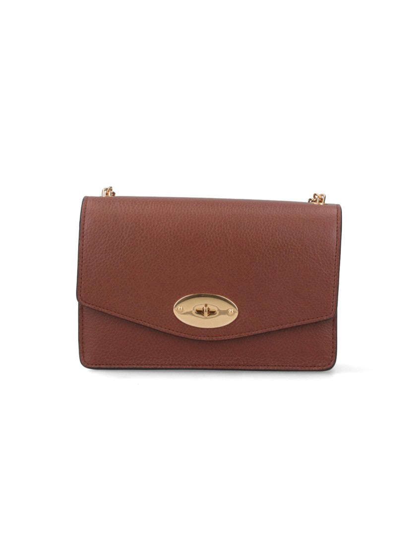 Mulberry Structured Brown Leather Shoulder Bag