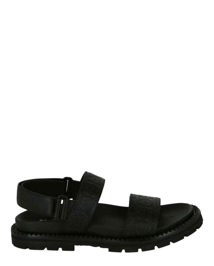 Ferragamo Notorius Leather Gancini Strap Sandals