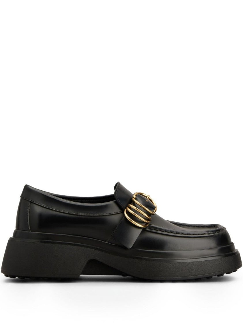 Tod's Black Sneakers With Buckle-Strap Fastening