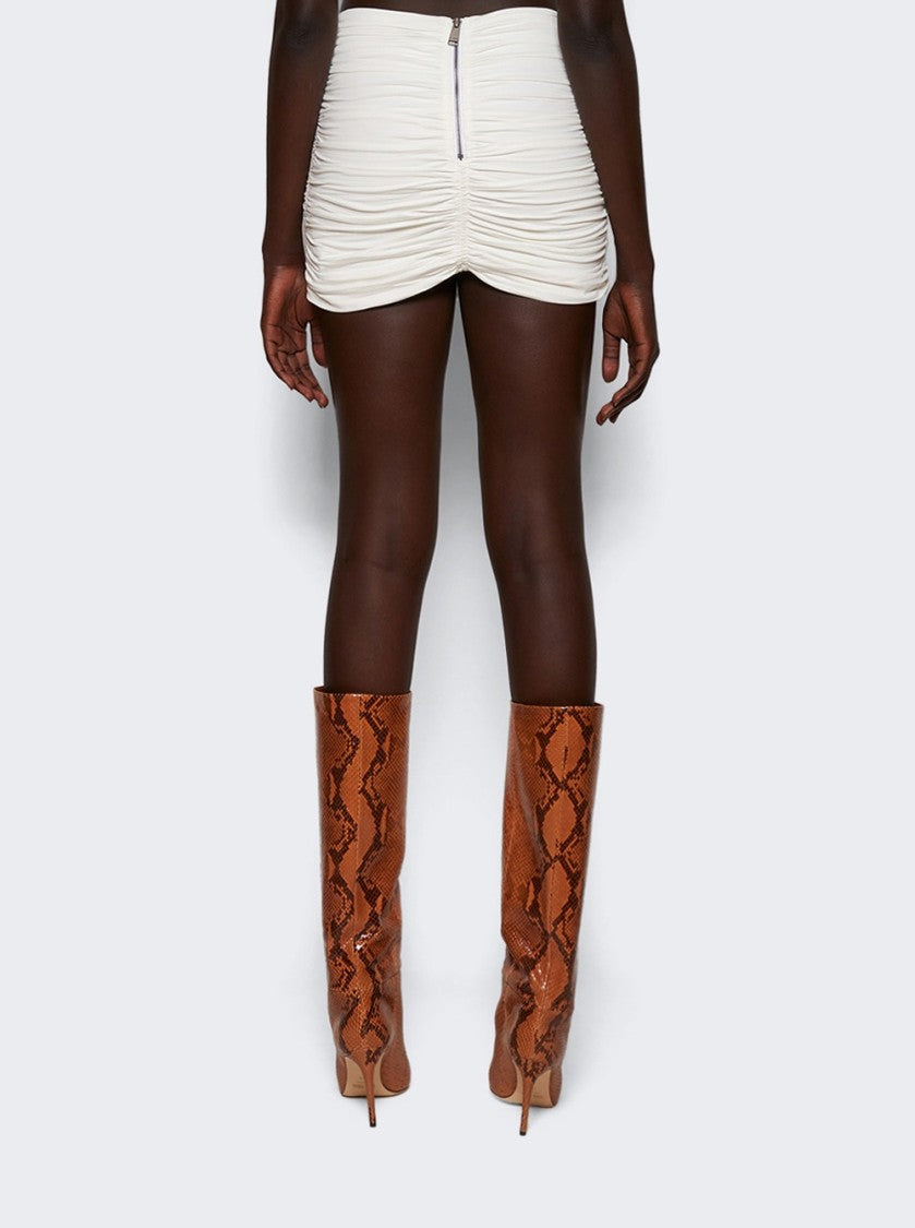 Area Heart Ruched Mini Skirt