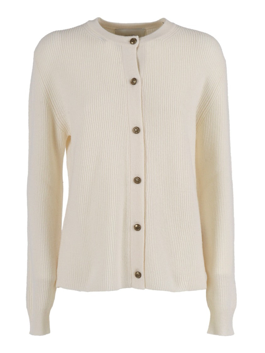 Ballantyne Button-Down Ribbed Wool Cardigan