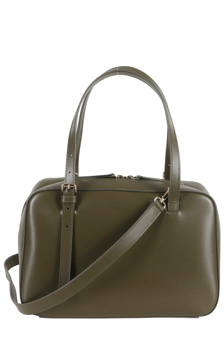 A.P.C. Green Sac Virginie Box Double-Handle Polyurethane Mini Bag
