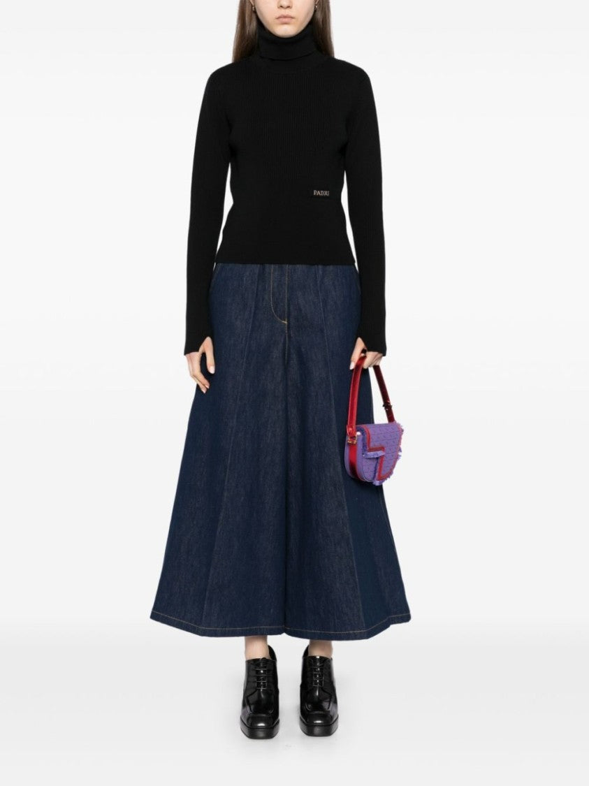 Patou Ribbed Knit Sweater