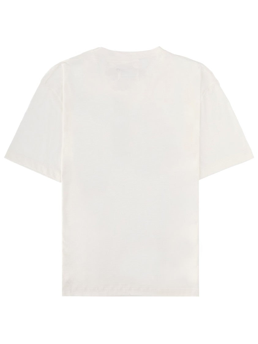 Maison Margiela Neutrals Scattered Numbers Rectangular Cotton T-Shirt
