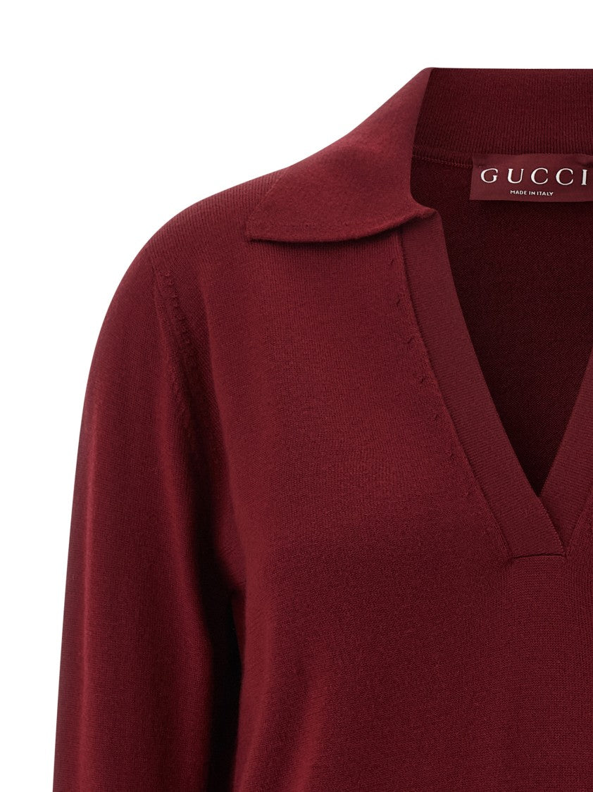 Gucci Ultrafine Wool Polo Shirt