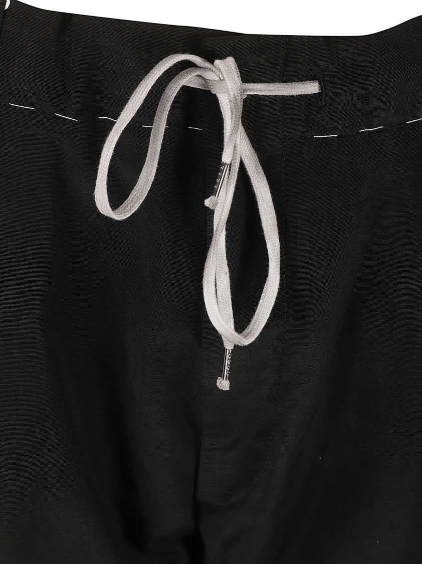 Maison Margiela Tailored Black Trousers With Subtle Sheen