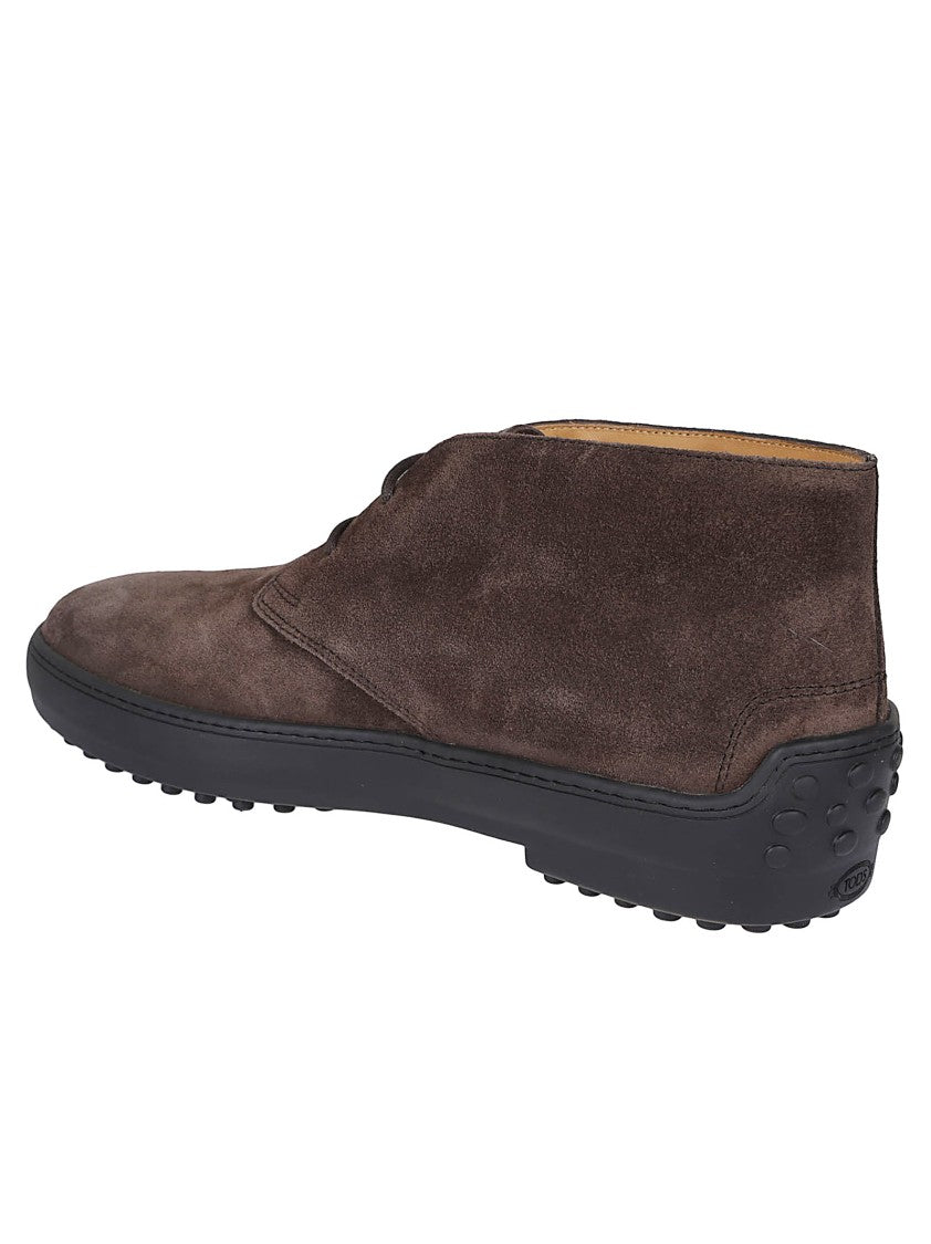 Tod's Dark Brown Suede Polacchino