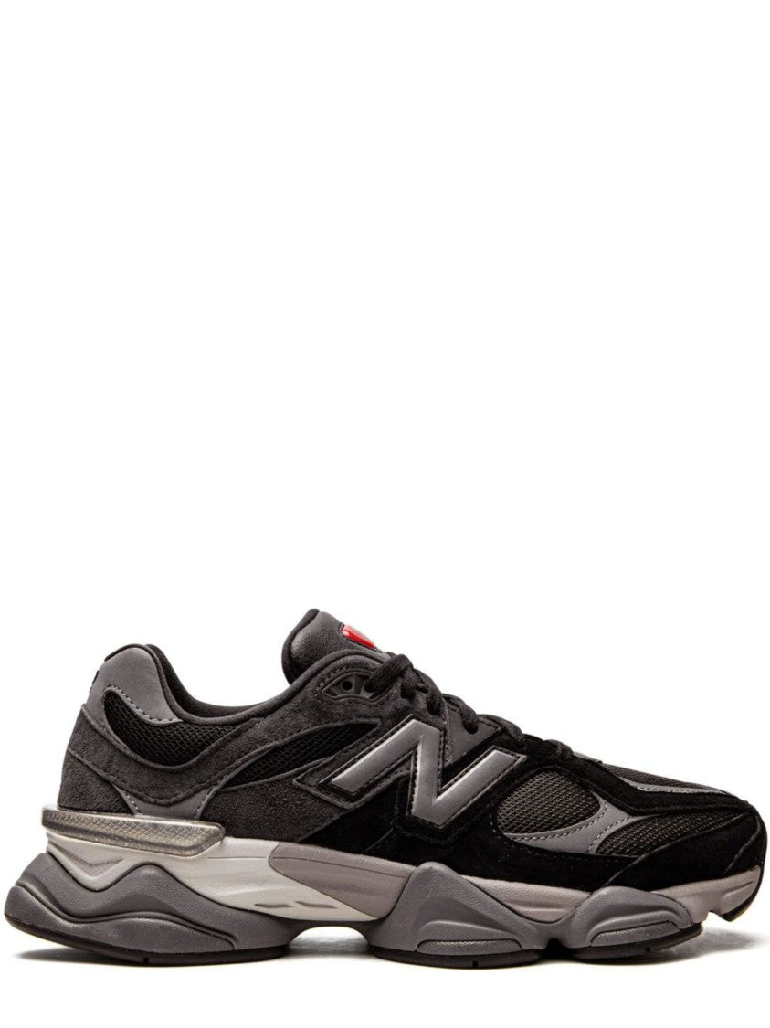 New Balance Black 9060 Suede-Blend Retro-Futuristic Sneakers