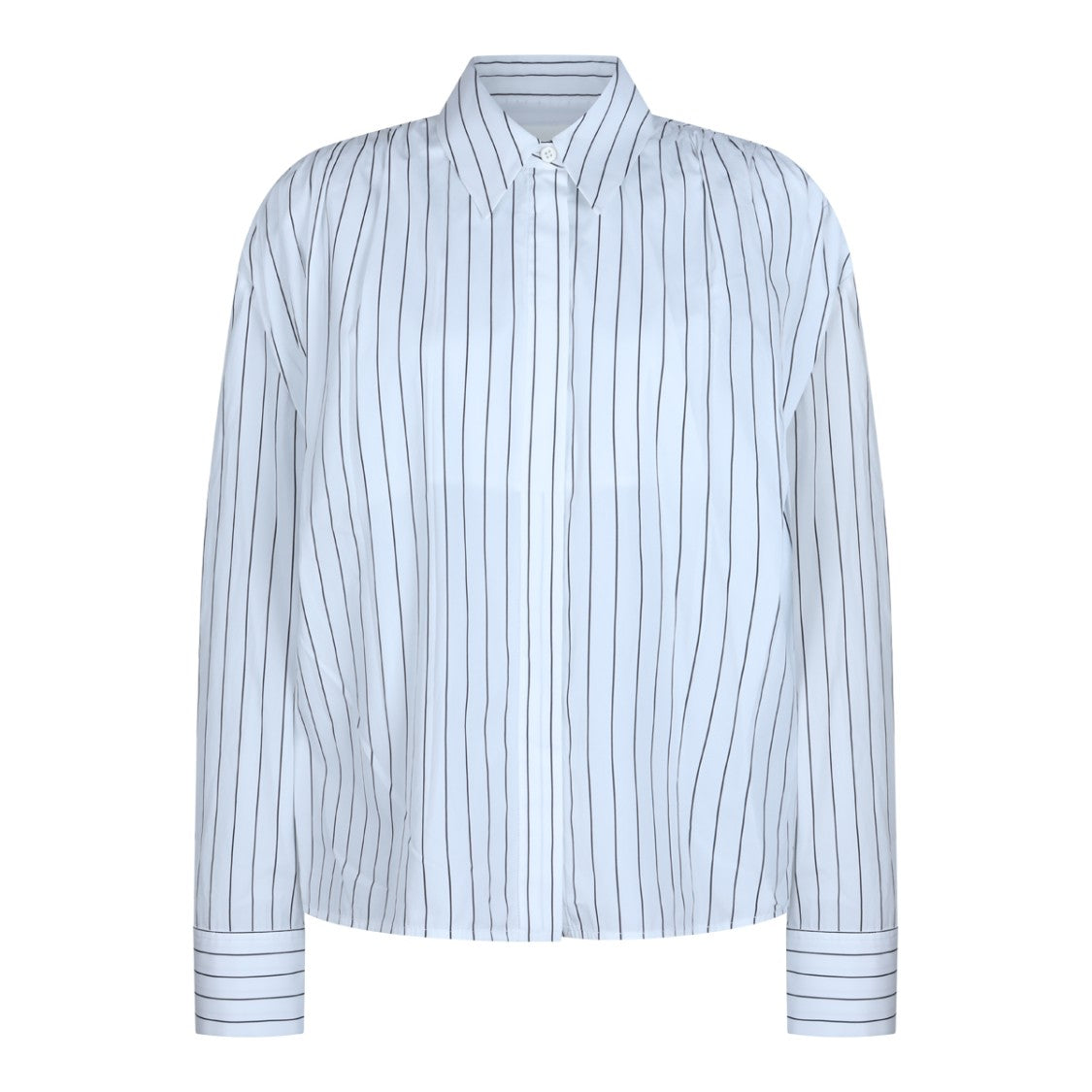 Jil Sander White And Blue Cotton Shirts