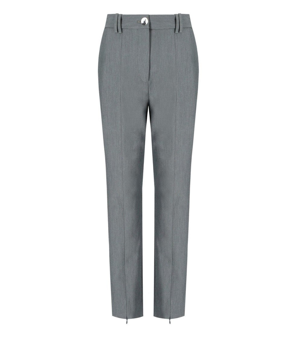 Ganni Grey Melange Trouser