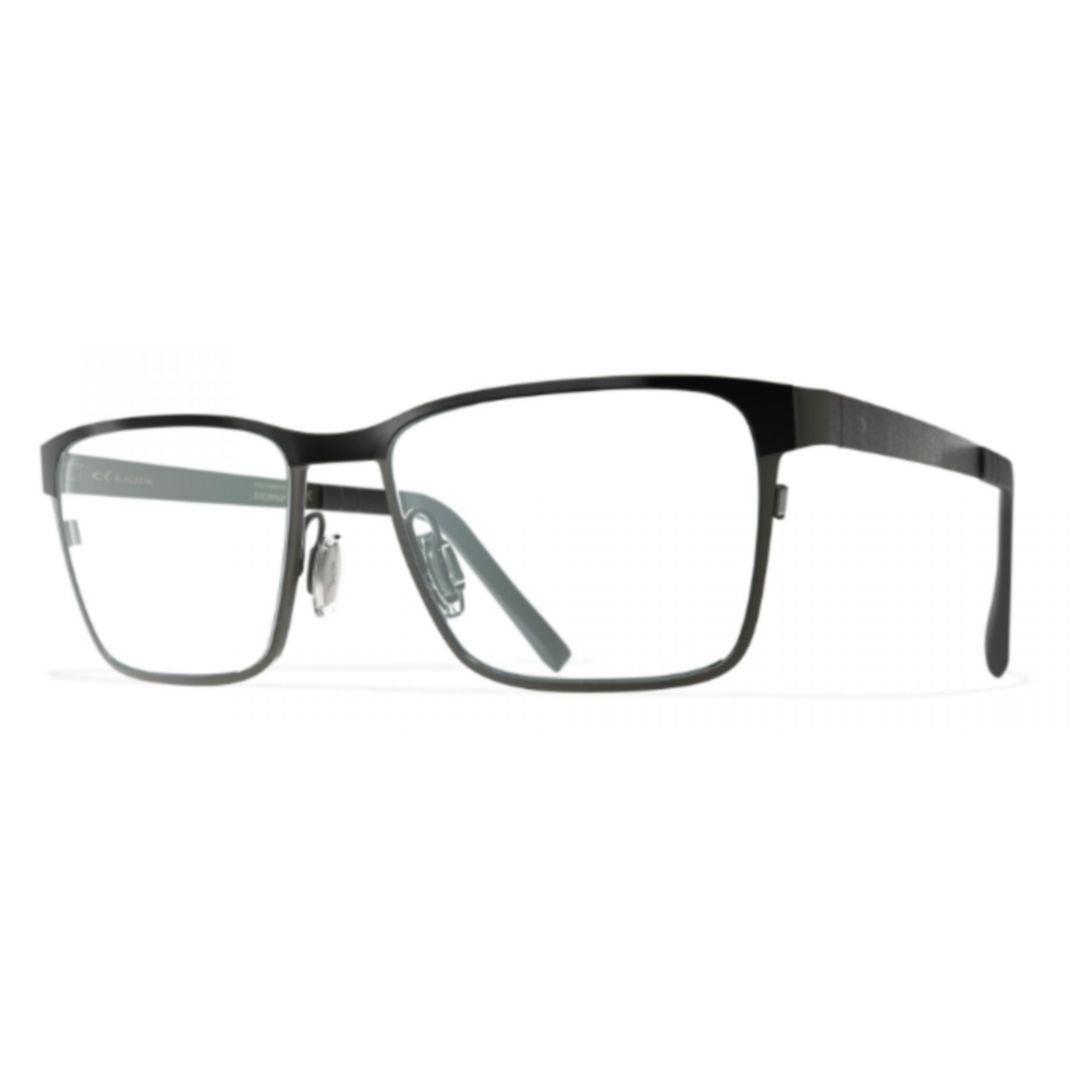 Blackfin Bf961 Waterford Rectangular Black Eyeglasses With Beta Titanium Frame