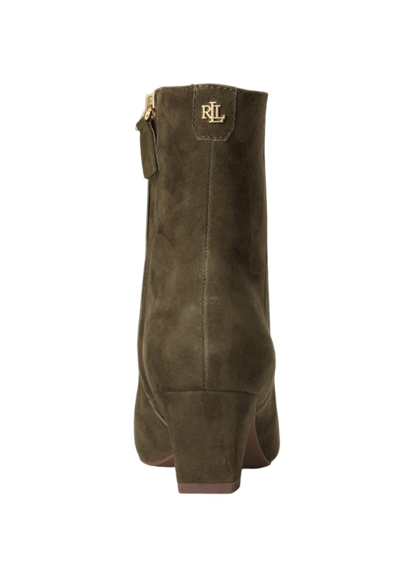 Lauren Ralph Lauren Pointed Toe Suede Ankle Boots